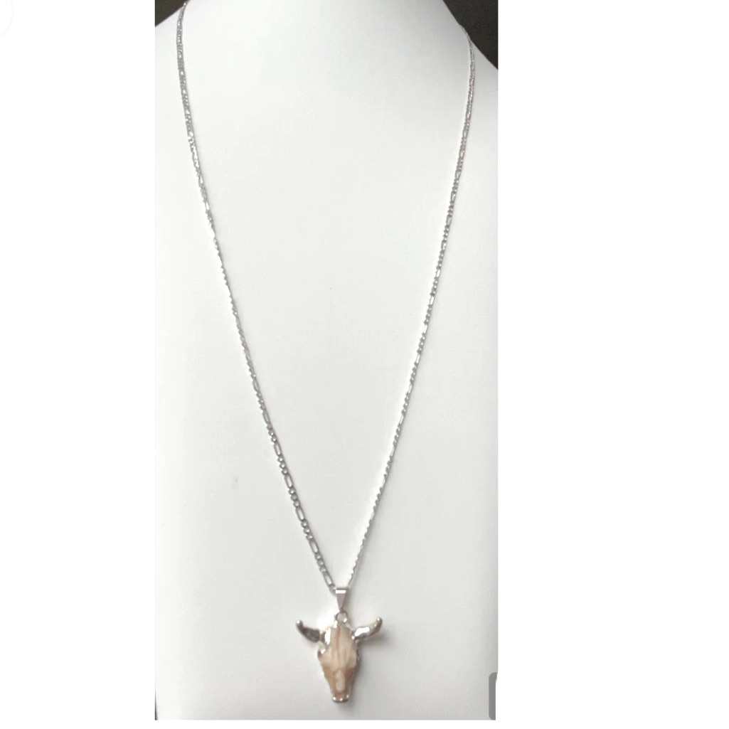 Eos Cow Skull Necklace